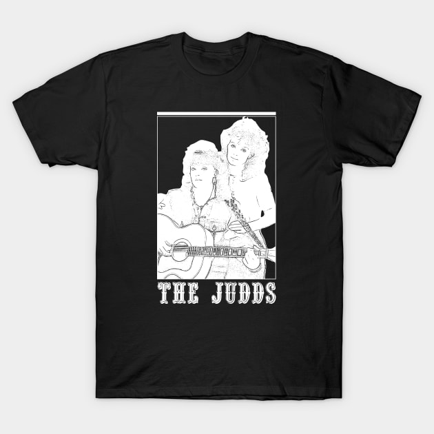 The Judds // 80s// White retro T-Shirt by Degiab